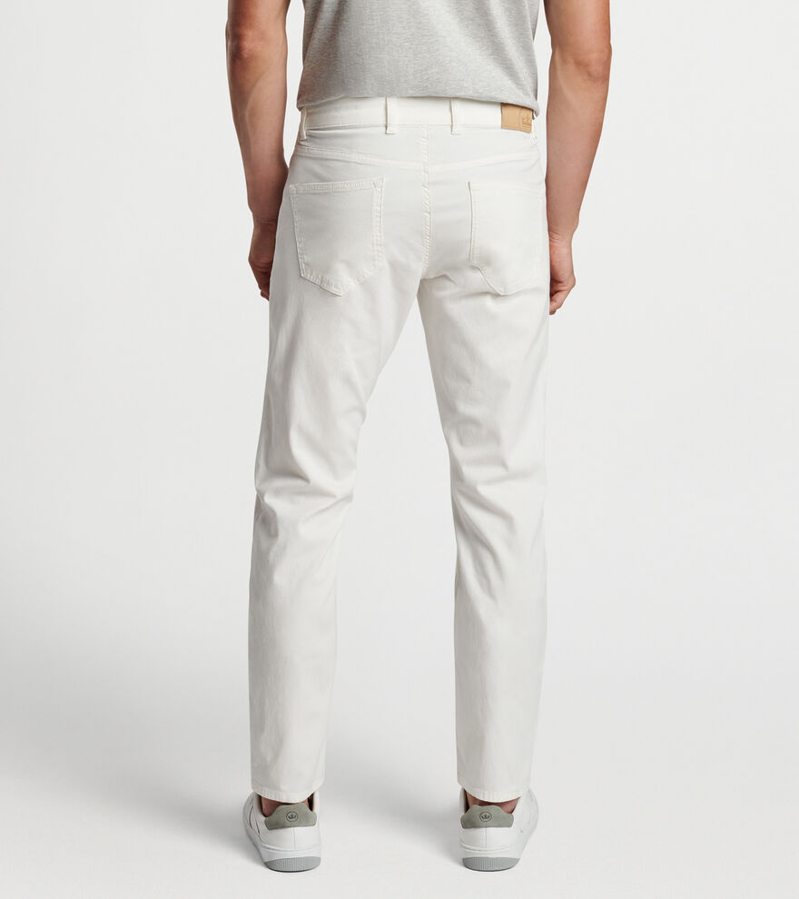 Peter Millar Crown Crafted Wayfare Five-Pocket Pants in White