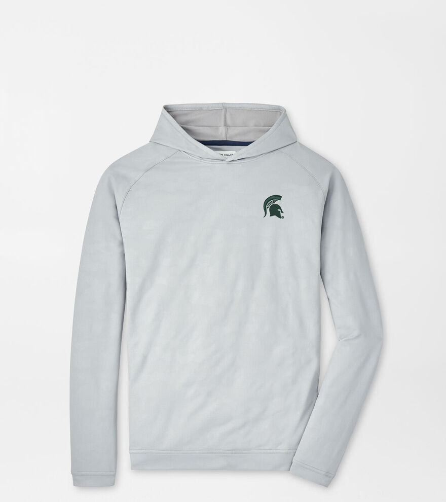 Michigan State Spartans Pine Logo Camo Performance Hoodie image number 1