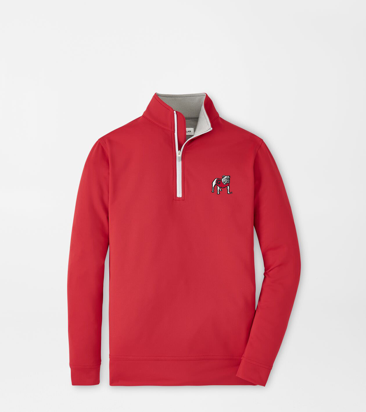 Outlet Peter Millar UGA Georgia Bulldogs throwback logo quarter zip