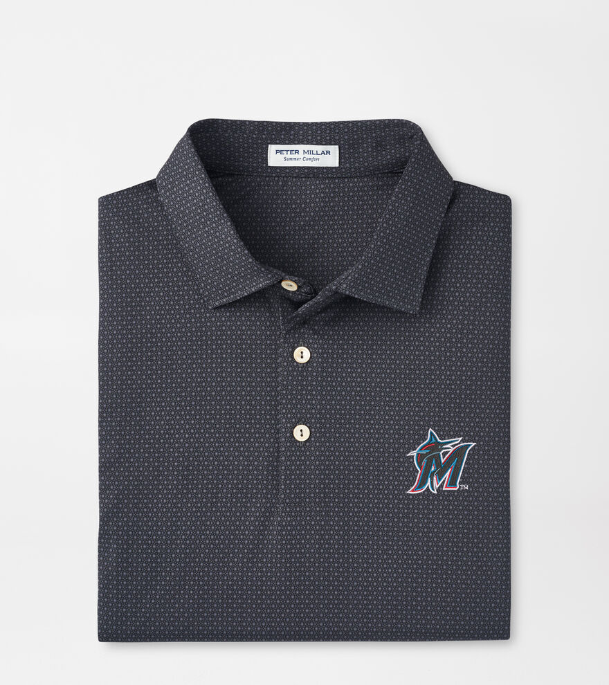 Miami Marlins Tesseract Performance Jersey Polo image number 1