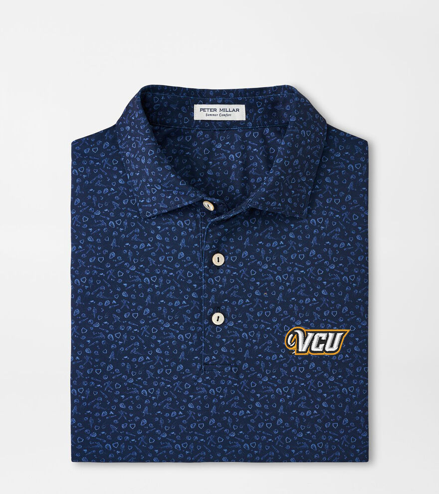 VCU Batter Up Performance Jersey Polo image number 1