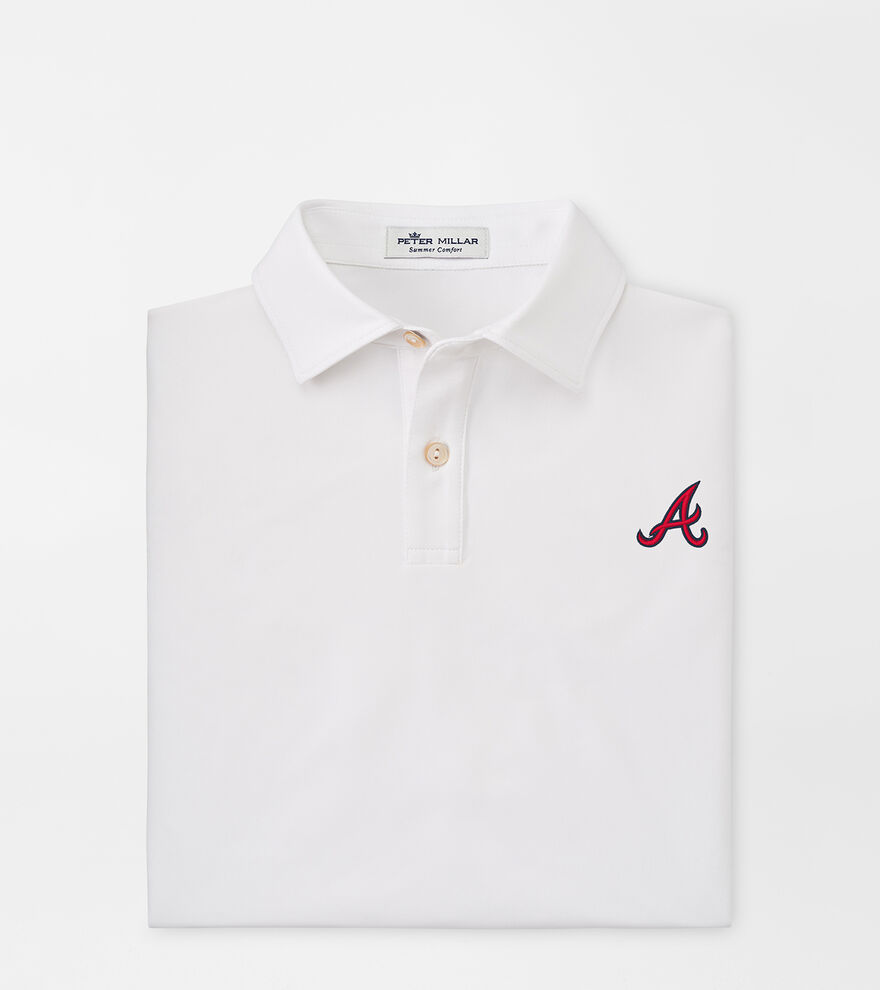 Atlanta Braves Solid Youth Performance Jersey Polo, Youth MLB Apparel