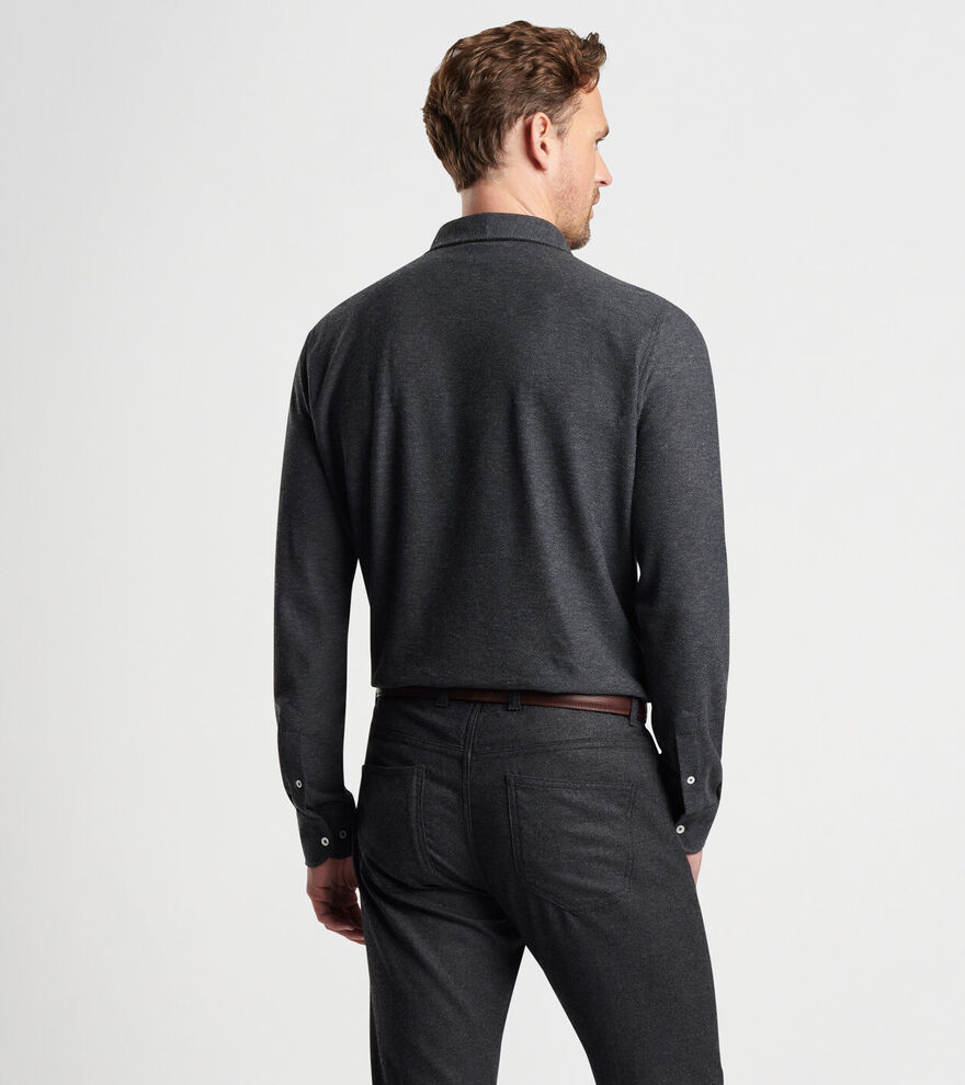 Ramble Long-Sleeve Cotton Cashmere Polo image number 3