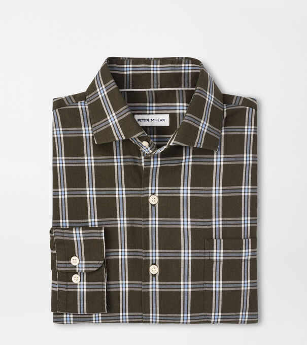 Vernon Flannelite Cotton-Stretch Sport Shirt