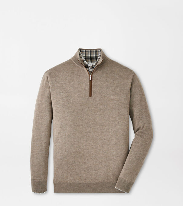 Autumn Crest Suede Trim Quarter-Zip