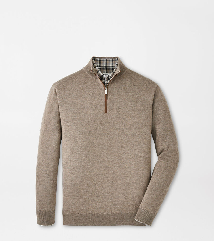 Autumn Crest Suede Trim Quarter-Zip image number 1