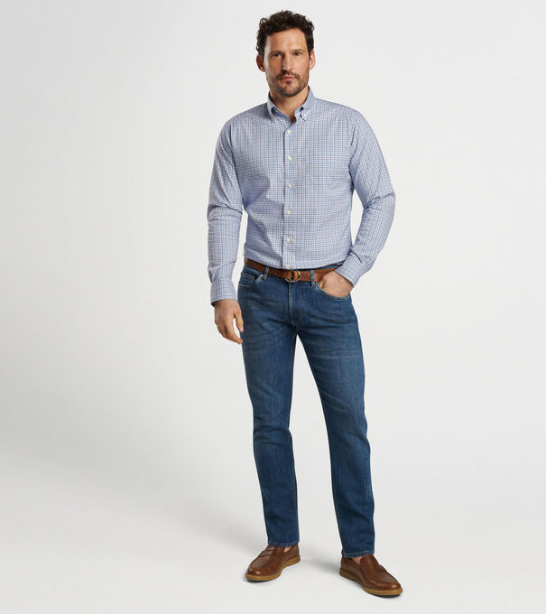 Albert Crown Lite Cotton-Stretch Sport Shirt