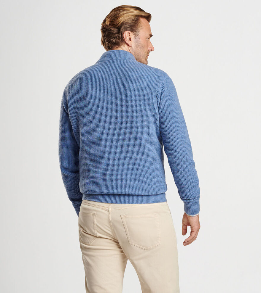 Crescent Waffle Quarter-Zip Sweater image number 3