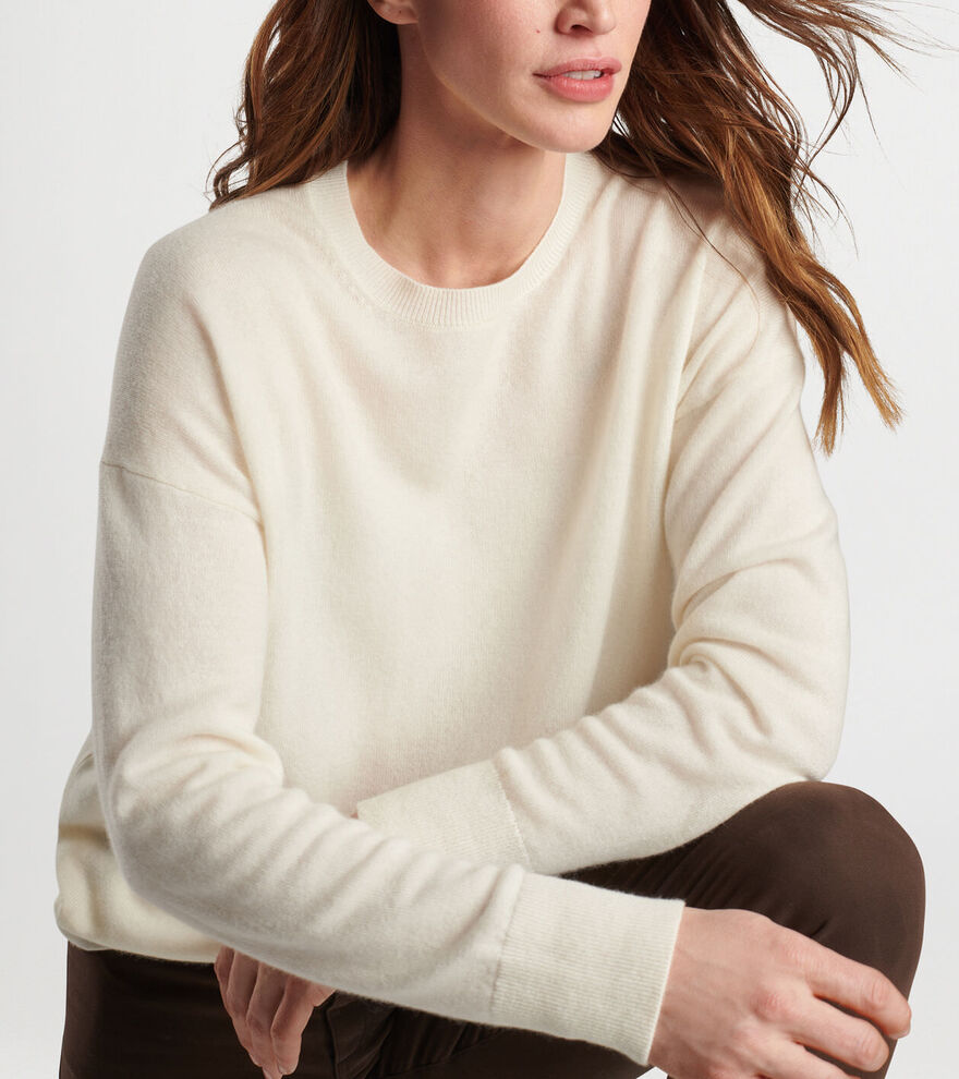 Women's Artisan Crafted Cashmere Crewneck Sweater image number 5