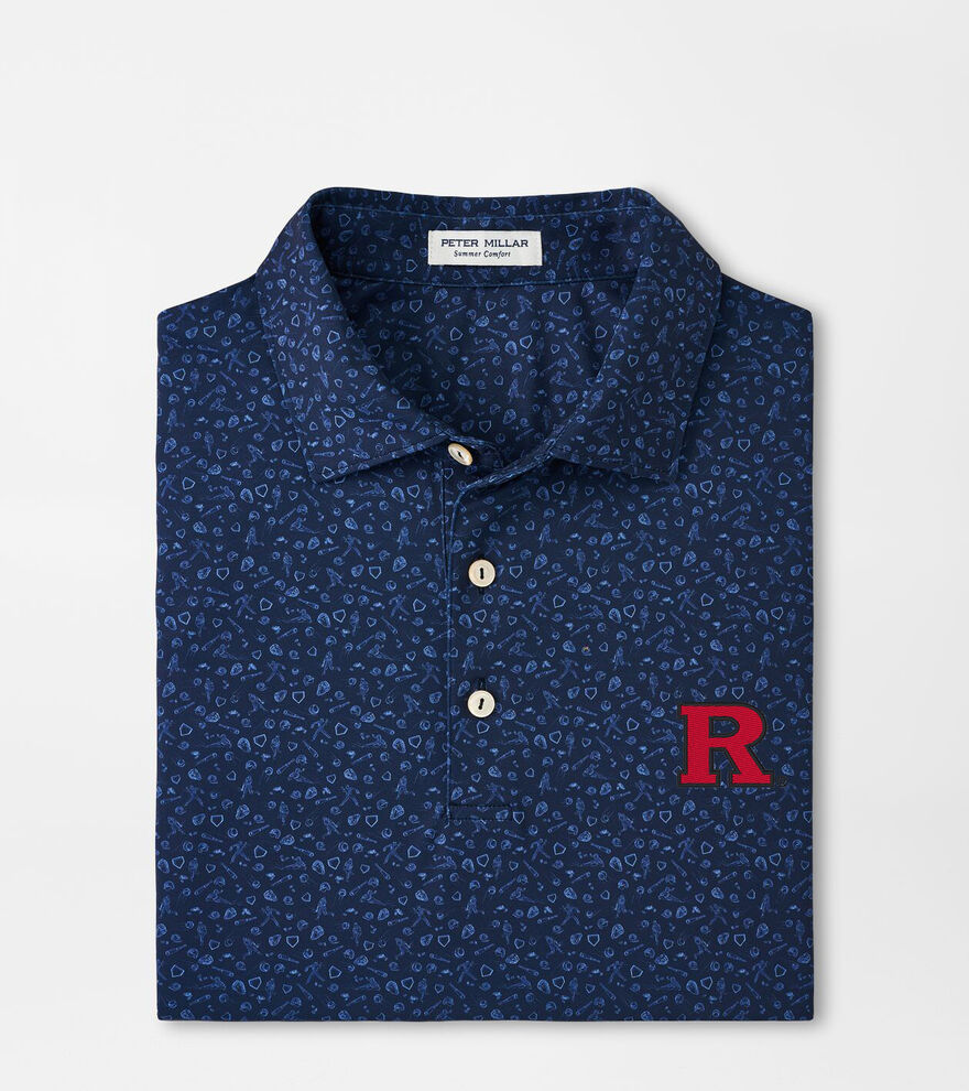 Rutgers Batter Up Performance Jersey Polo image number 1