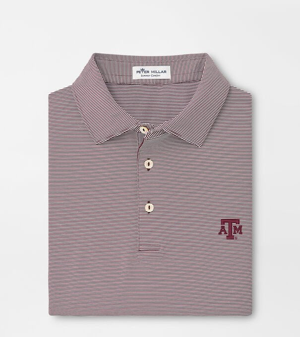 Men's Peter Millar Light Blue Texas A&M Aggies Dolly Performance Jersey Polo