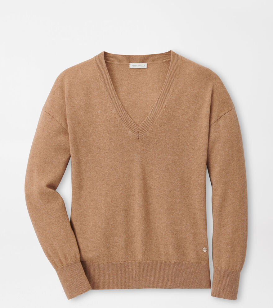 Women's Artisan Crafted Cashmere V-Neck Sweater image number 2