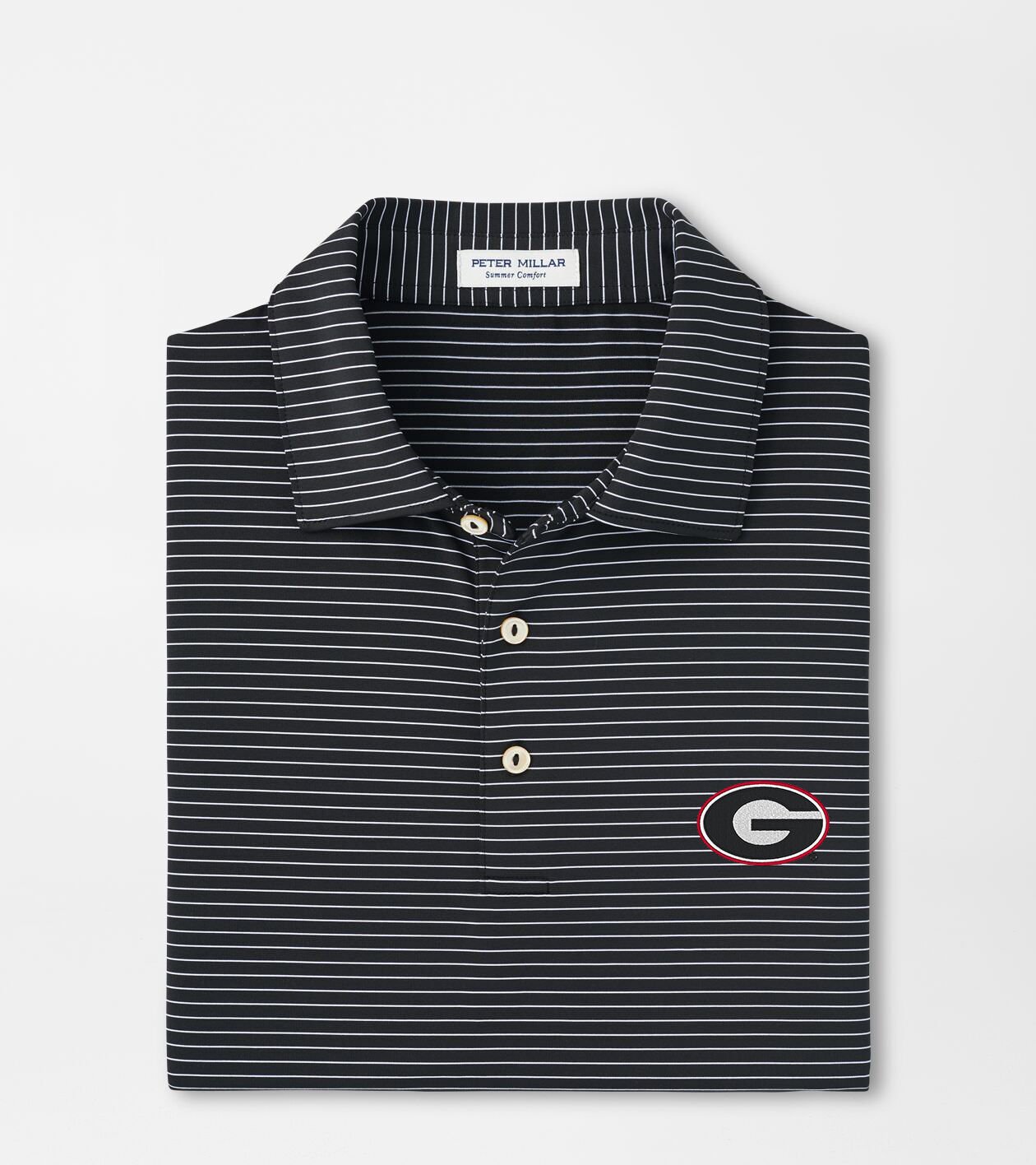 Peter Millar Georgia Bulldogs Pocket Polo - Charcoal Custom - Size M - New store