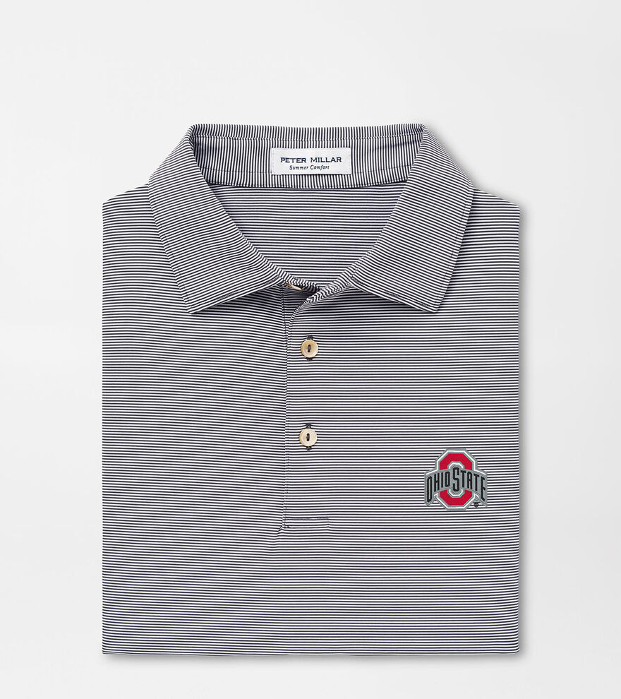 The Ohio State Jubilee Stripe Performance Polo image number 1