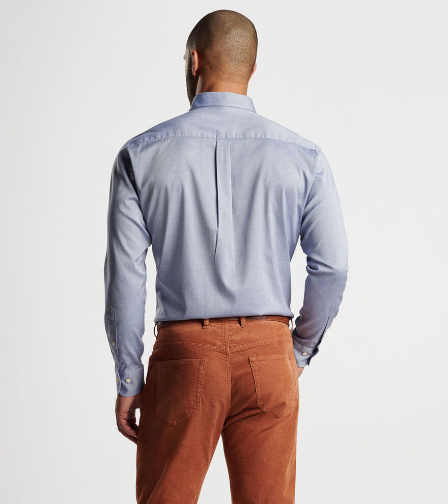 Campbell Perfect Pinpoint Cotton-Stretch Sport Shirt image number 3