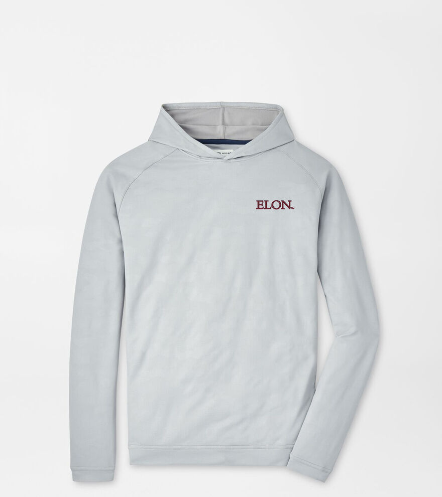 Elon Pine Logo Camo Performance Hoodie image number 1