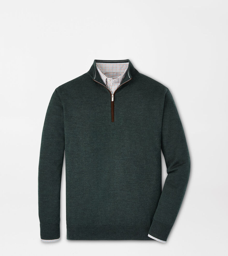 Autumn Crest Suede Trim Quarter-Zip image number 1