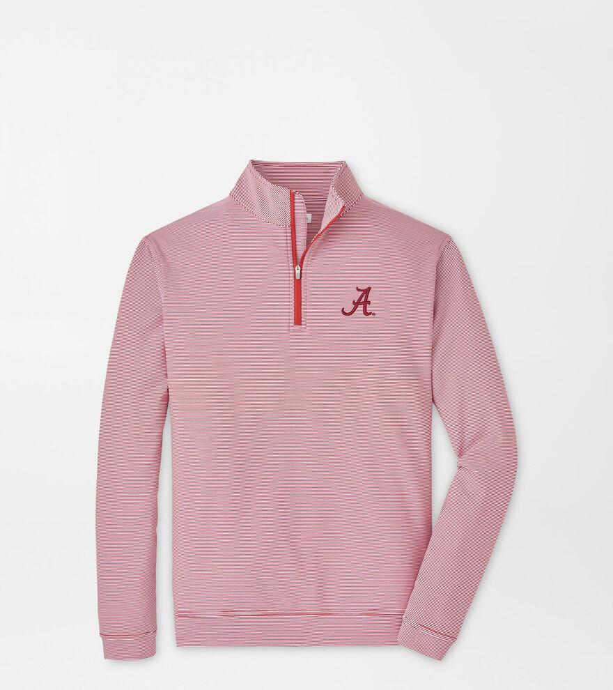 Alabama Perth Sugar Stripe Performance Quarter-Zip image number 1