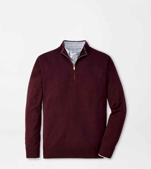 Autumn Crest Suede Trim Quarter-Zip