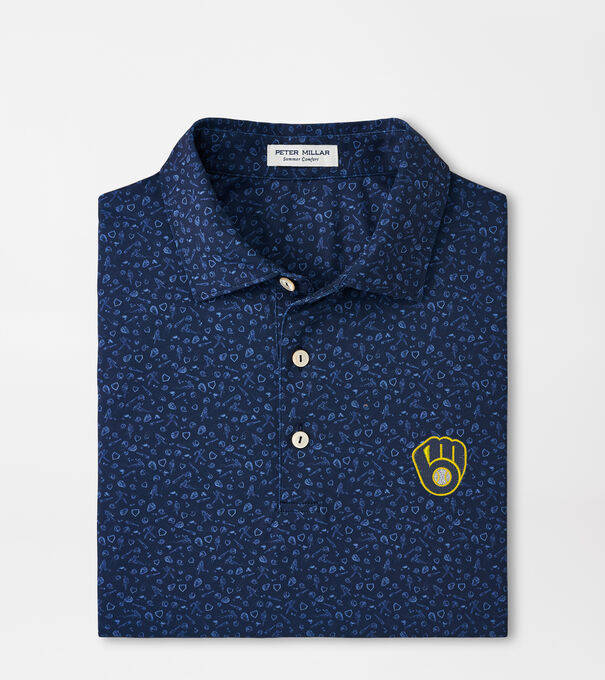 Milwaukee Brewers Batter Up Performance Jersey Polo