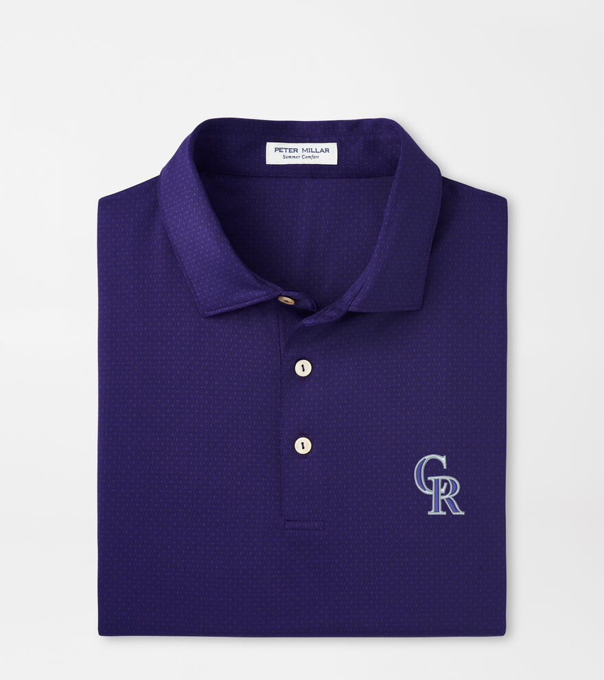 Colorado Rockies Tesseract Performance Jersey Polo image number 1