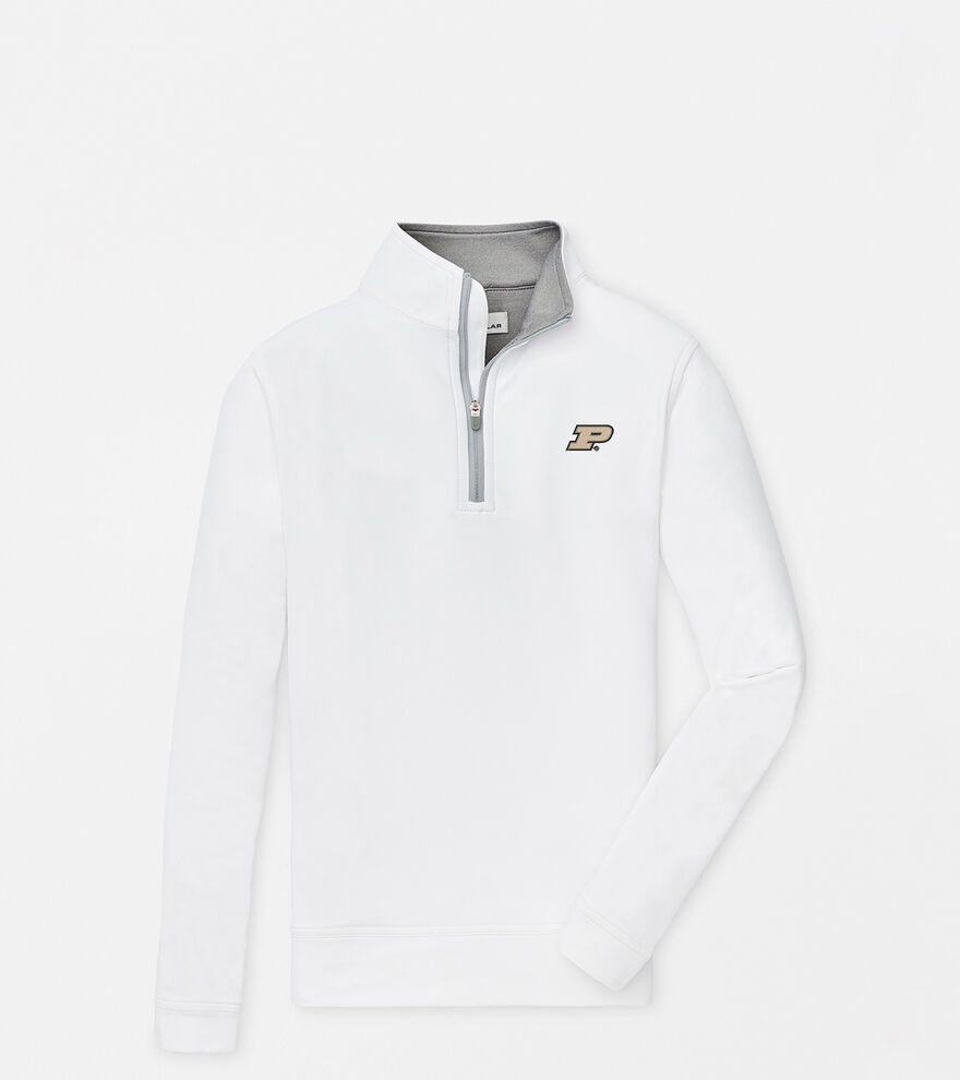 Peter Millar Youth Perth Performance 1/4 Zip White / L