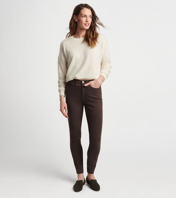 Karlie Stretch Sateen High Rise Pant