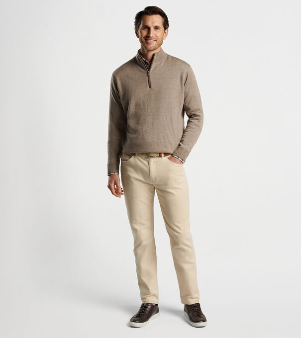 Autumn Crest Suede Trim Quarter-Zip