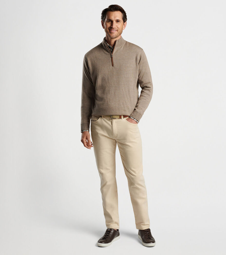 Autumn Crest Suede Trim Quarter-Zip image number 2