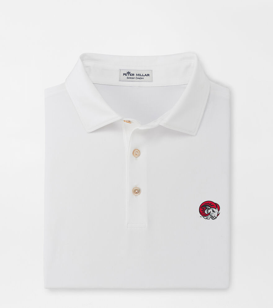 Winston Salem State Solid Performance Jersey Polo (Sean Self Collar) image number 1