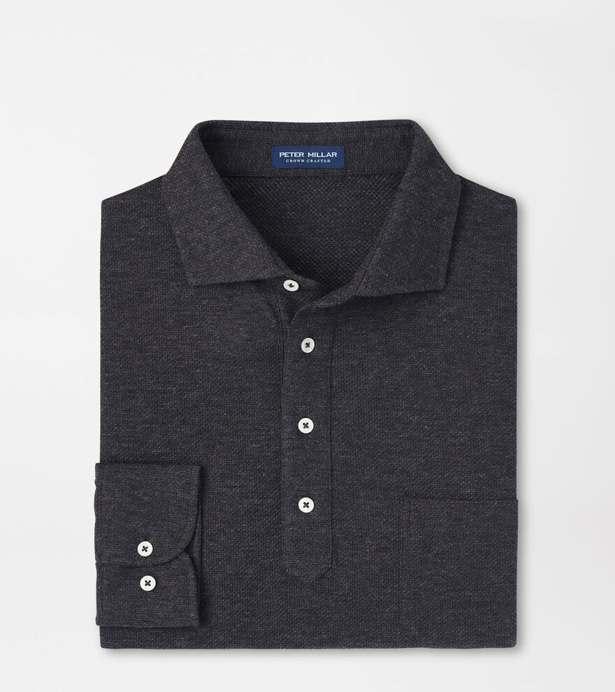 Ramble Long-Sleeve Cotton Cashmere Polo image number 1