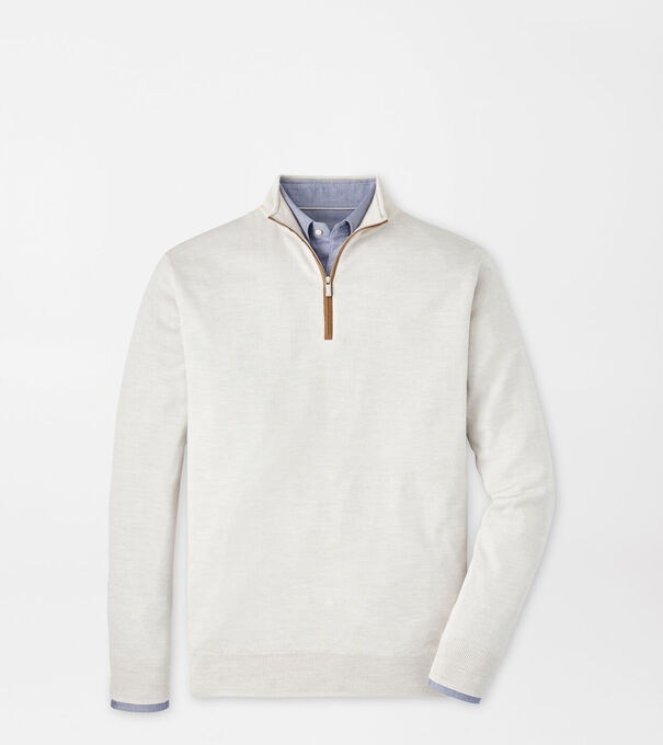 Autumn Crest Suede Trim Quarter-Zip