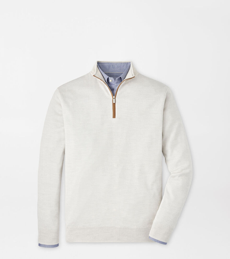 Autumn Crest Suede Trim Quarter-Zip image number 1