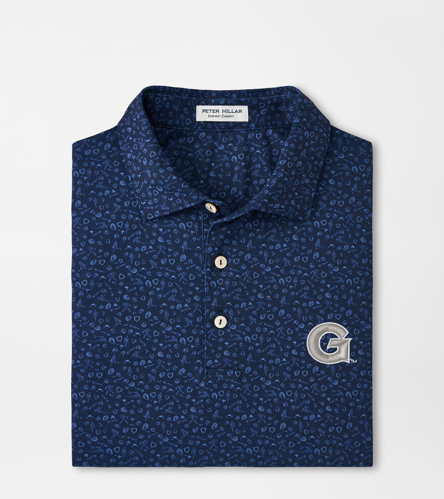 Georgetown Batter Up Performance Jersey Polo image number 1