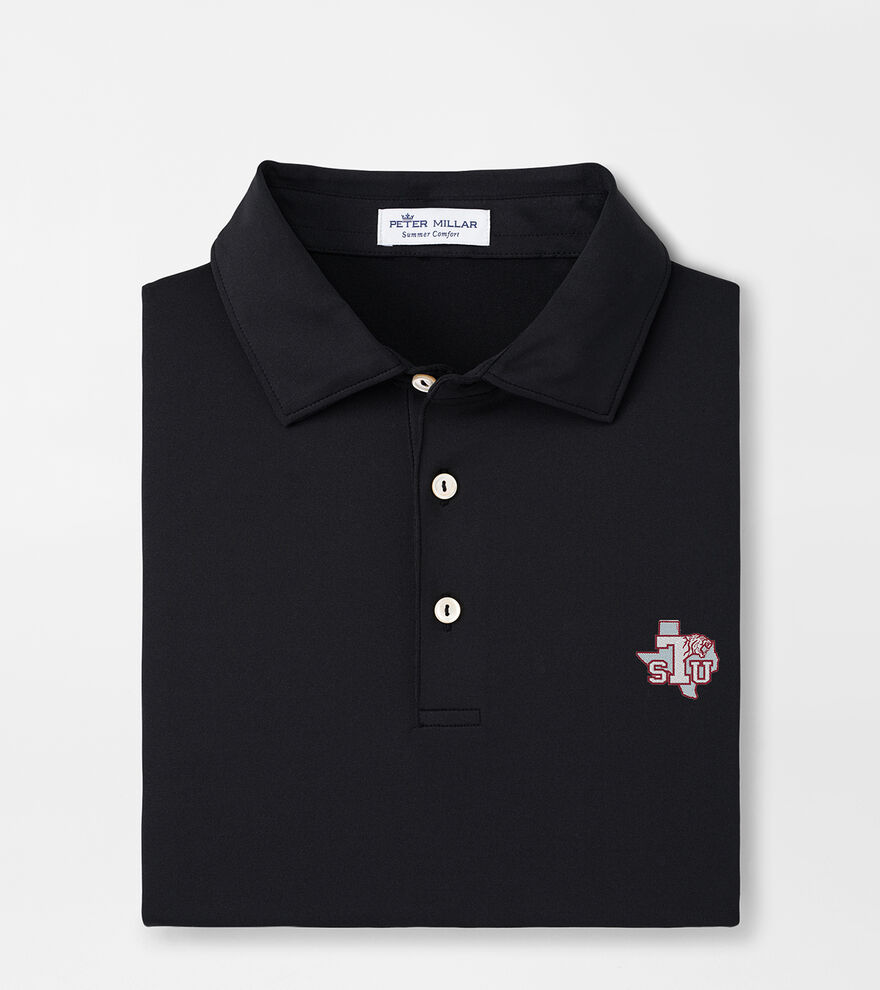 Texas Southern Solid Performance Jersey Polo (Sean Self Collar) image number 1
