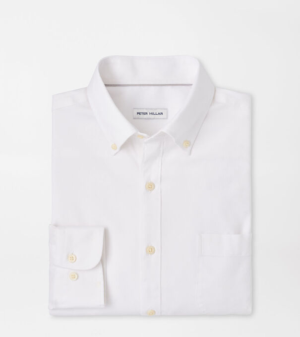 Campbell Perfect Pinpoint Cotton-Stretch Sport Shirt