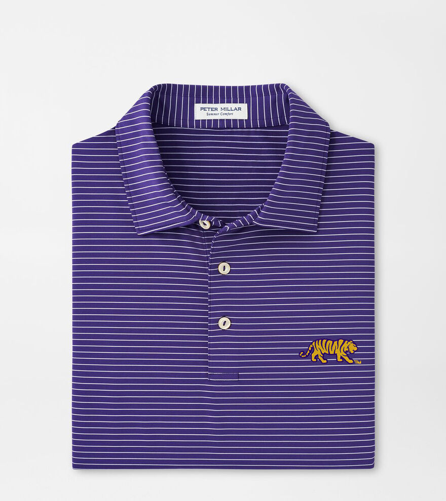 LSU Mike the Tiger Hemlock Performance Jersey Polo image number 1