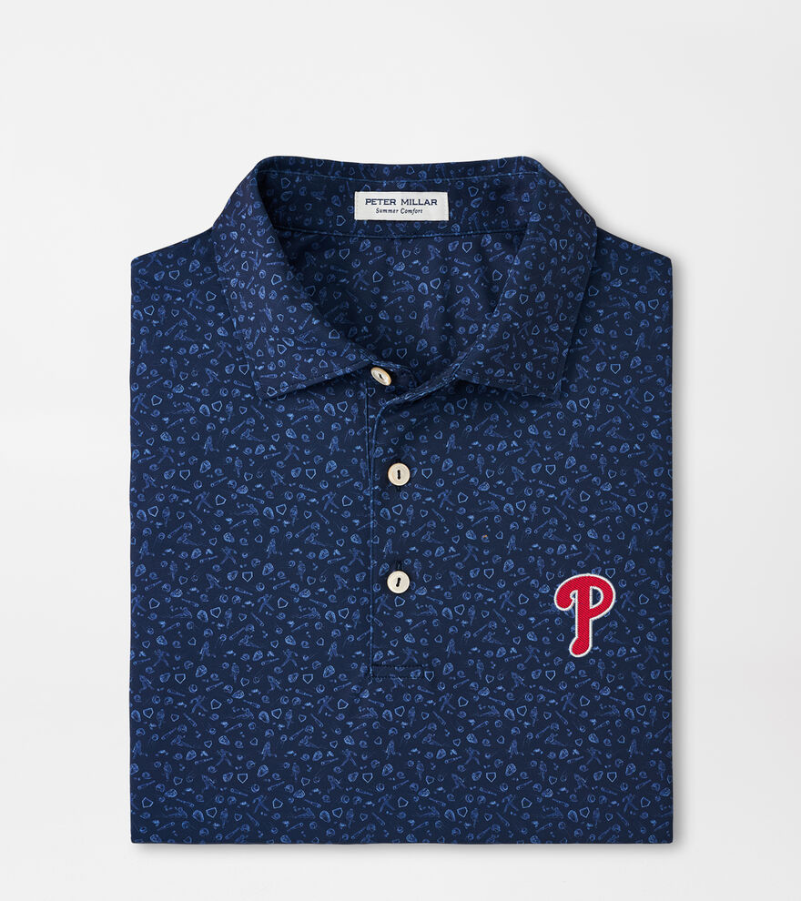 Philadelphia Phillies Batter Up Performance Jersey Polo image number 1