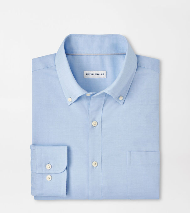 Campbell Perfect Pinpoint Cotton-Stretch Sport Shirt