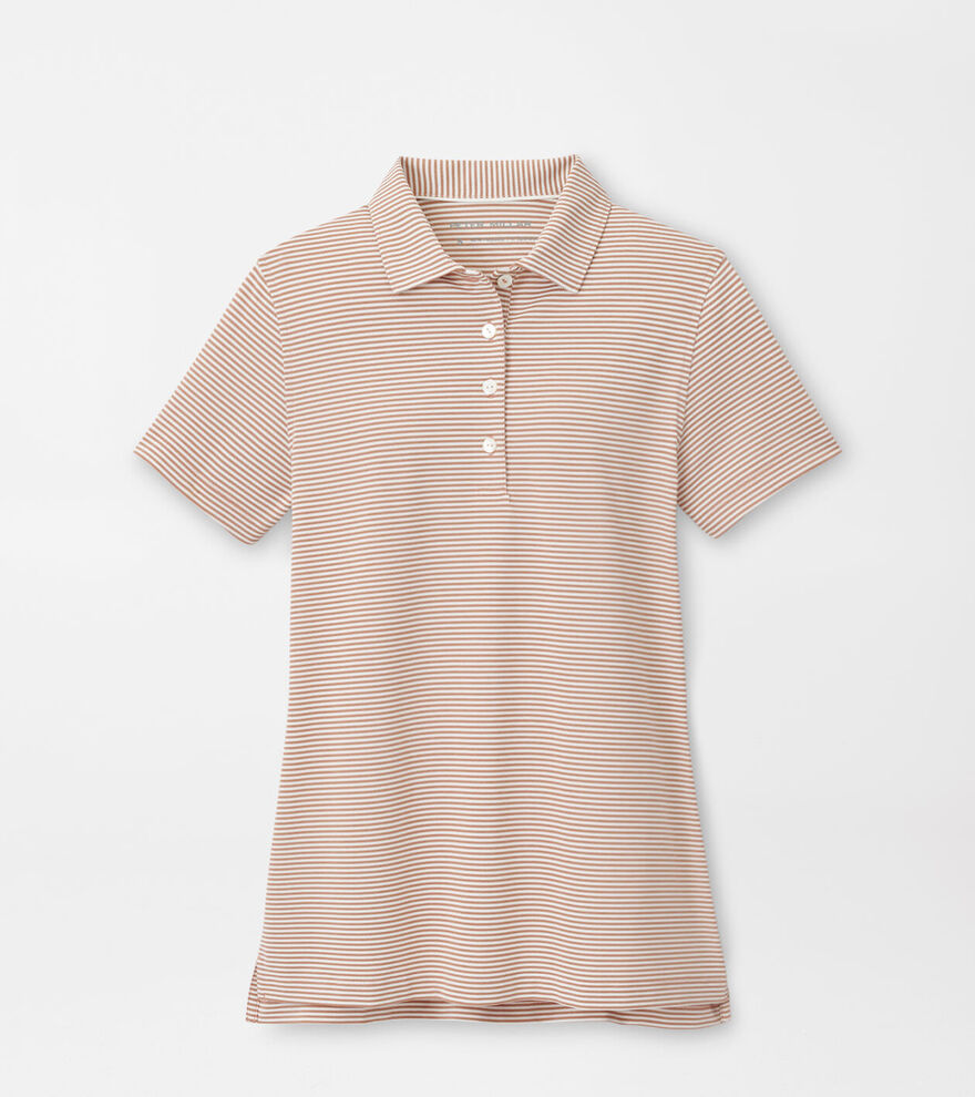 Vista Stripe Sport Mesh Short Sleeve Button Polo image number 1