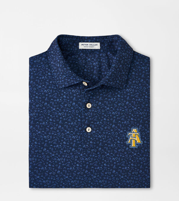 NC A&T Batter Up Performance Jersey Polo