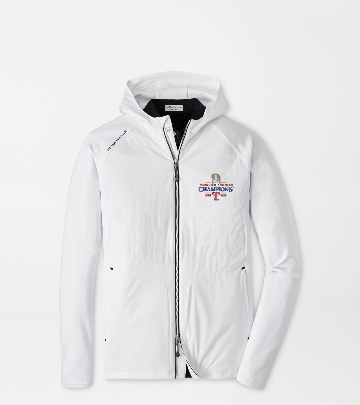 Texas Rangers World Series Merge Elite Hybrid Hooded Jacket