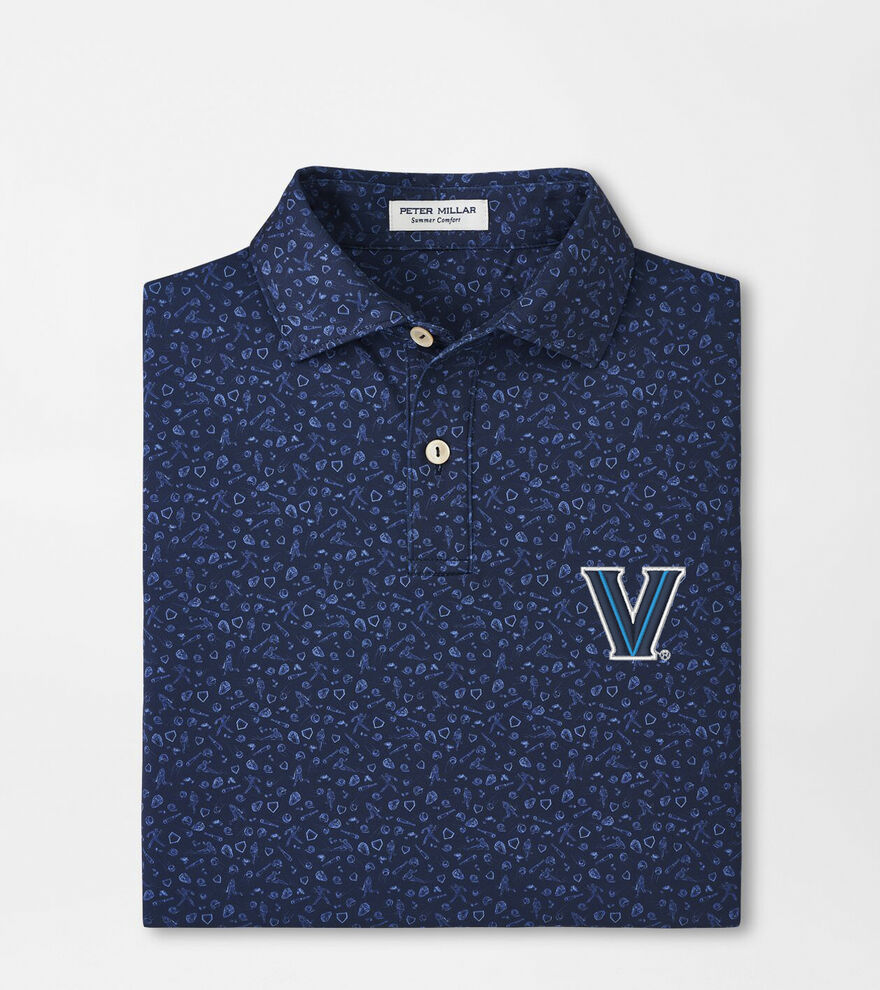 Villanova Batter Up Youth Performance Jersey Polo image number 1