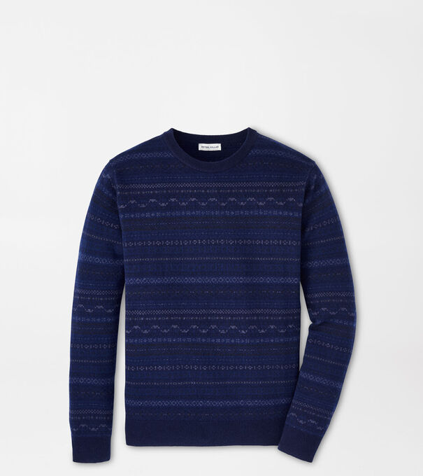 Midnight Fairisle Crewneck Sweater