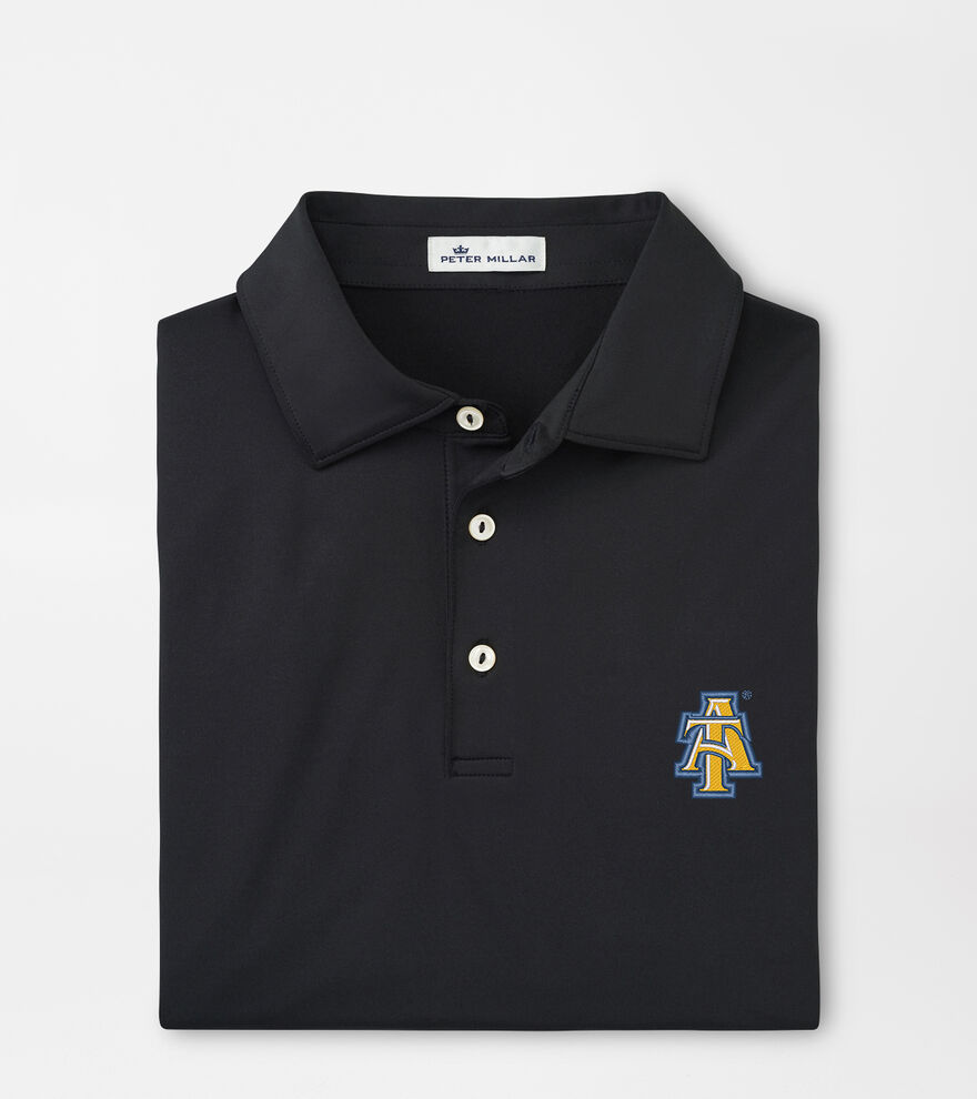 NC A&T Solid Performance Jersey Polo (Sean Self Collar) image number 1