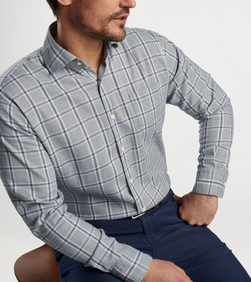 Vernon Flannelite Cotton-Stretch Sport Shirt image number 5