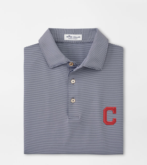 Cooperstown Cleveland Guardians Jubilee Stripe Performance Polo