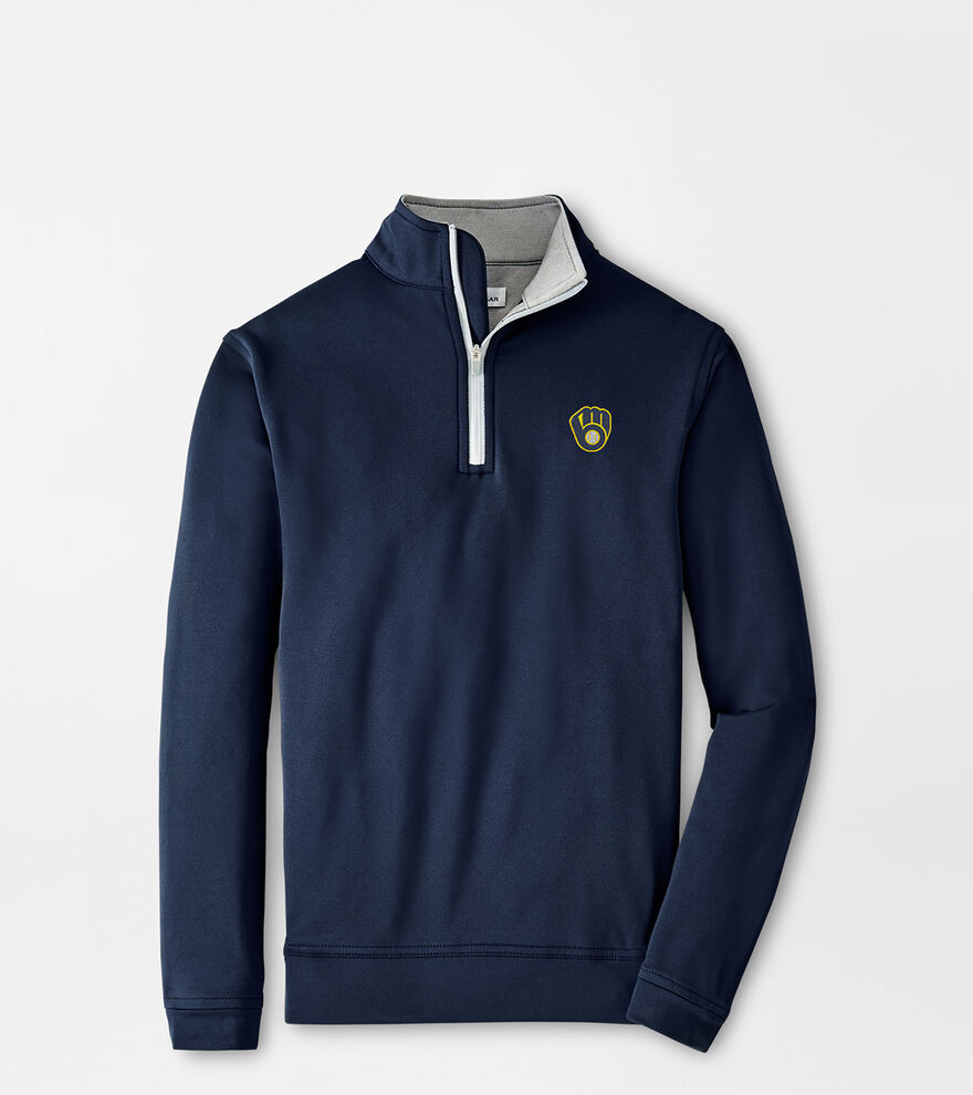 Youth Navy Milwaukee Brewers Basic Long Sleeve T-Shirt