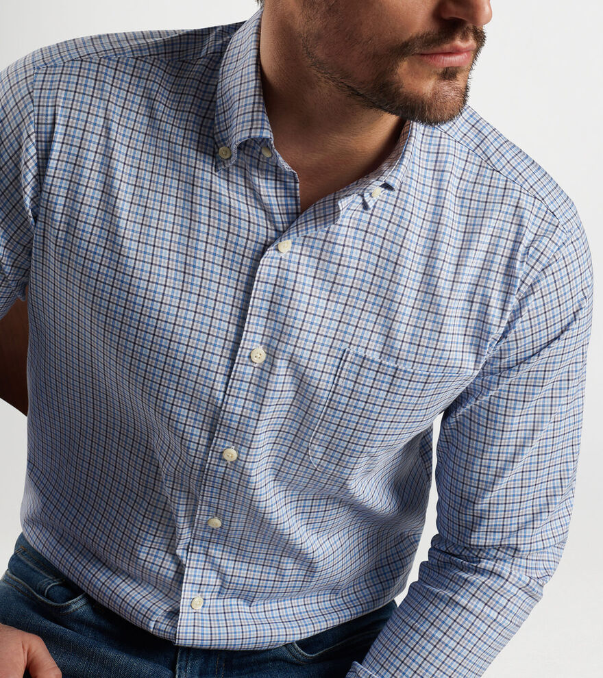 Albert Crown Lite Cotton-Stretch Sport Shirt image number 5