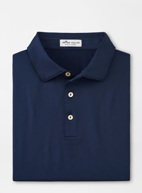 Solid Performance Jersey Polo (Sean Self-Collar) | Men's Polo Shirts ...